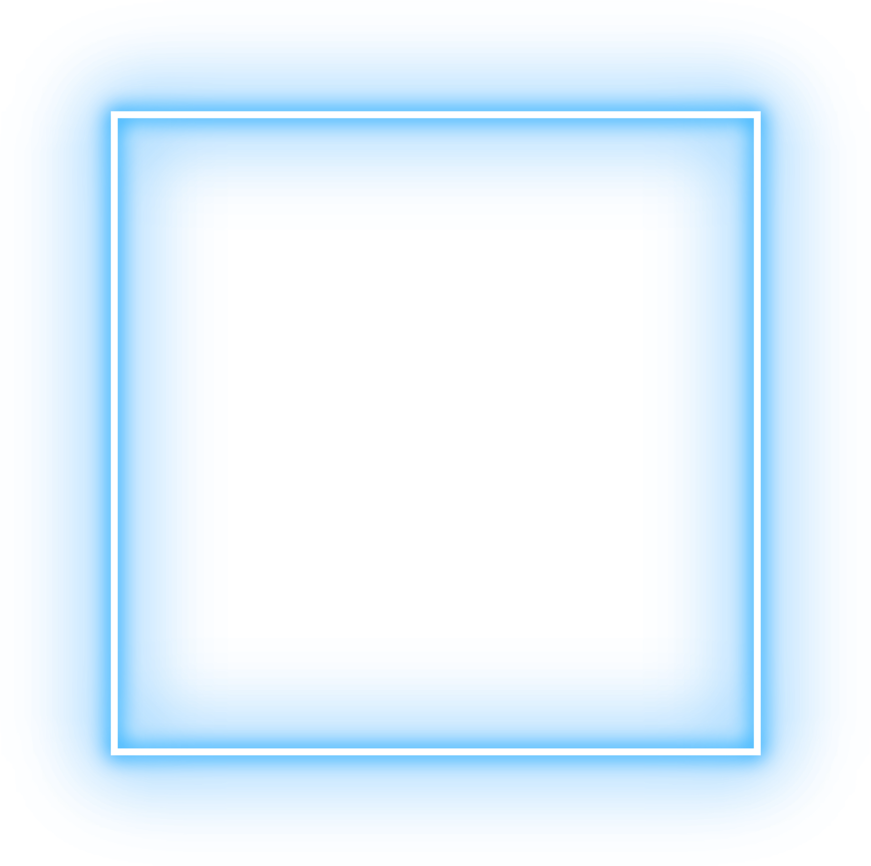 square neon frame